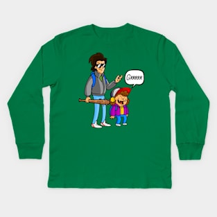 Dustin and Steve Kids Long Sleeve T-Shirt